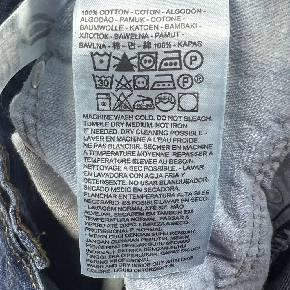 Levi's 514 Mens 36x34 Blue Medium Wash Straight Leg Jeans 100% Cotton Workwear